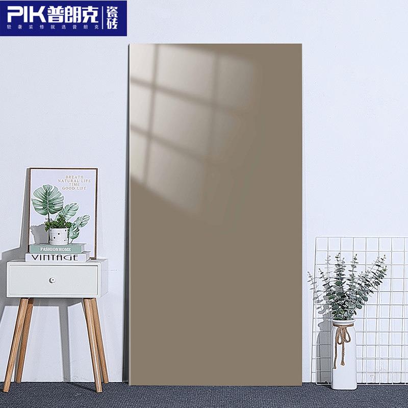 莫兰迪纯色瓷砖600x1200亮面地砖KTV餐厅幼儿园哑光防滑耐磨地板
