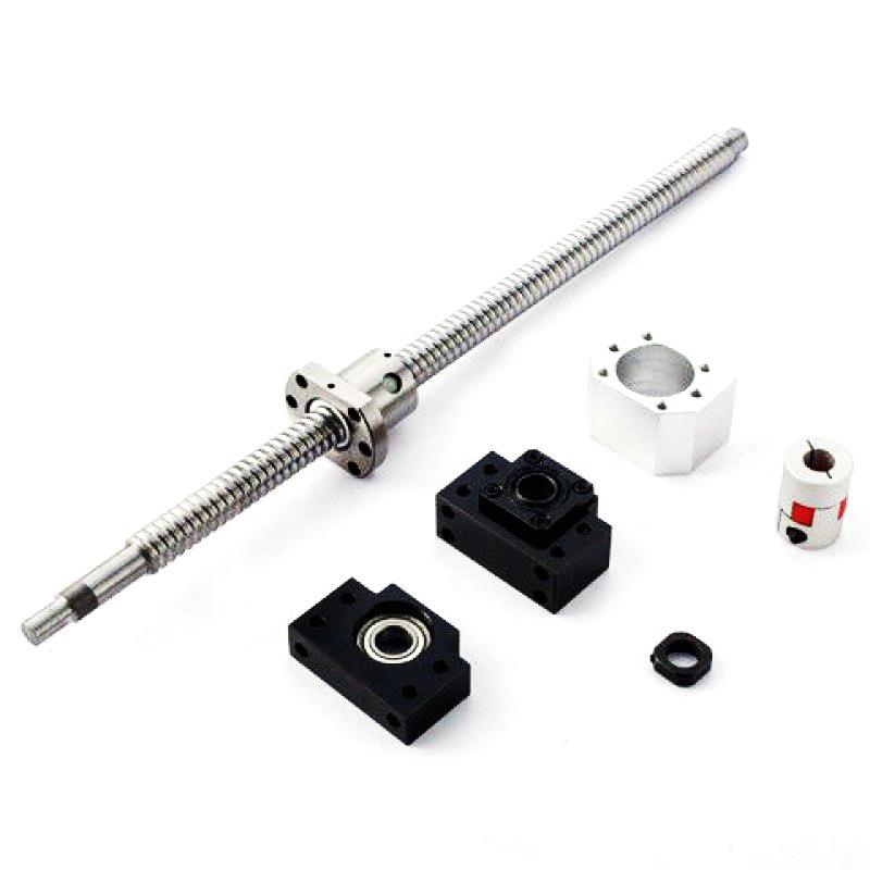 滚珠丝杆螺母滑台支撑座全套耐高温防油导轨圆形圆筒式直线螺纹