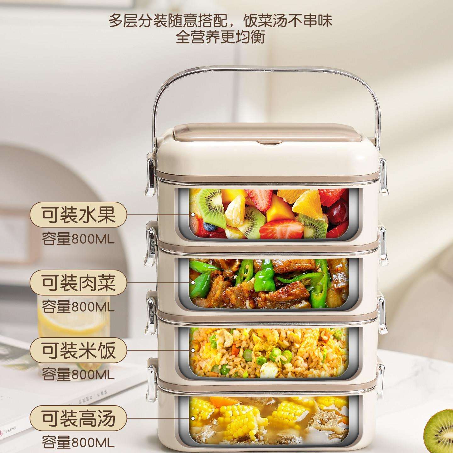 带饭便盒食级保温2饭盒20品6新款多当层上班族微波炉加热专用ktdu