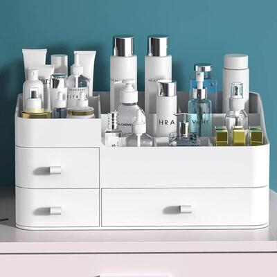 Organizer Drawers Plastic Cosmetic Storage Box Desk Make Up
