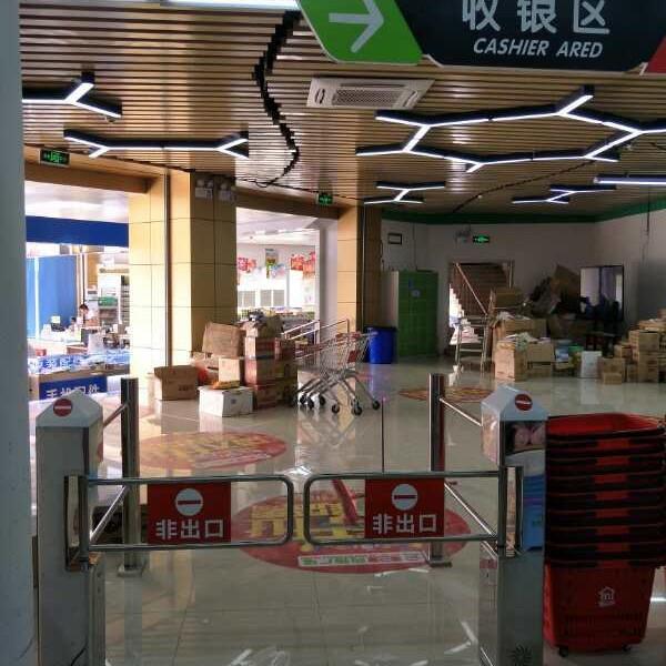 超市入口感应门红外雷达自动感应门单向欢迎光临只进不出感应门禁