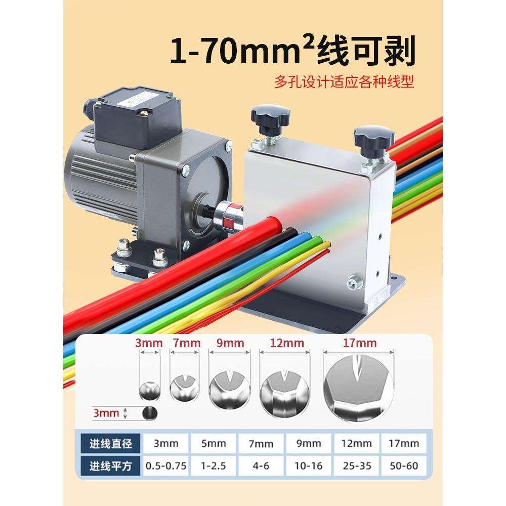 拨线剥皮机小型电动电线铜线扒皮机手摇手动剥线机废旧电缆去皮机图片