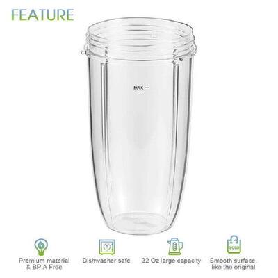 Blender Replacement Cups For Nutribullet Blender, 32Oz Cups
