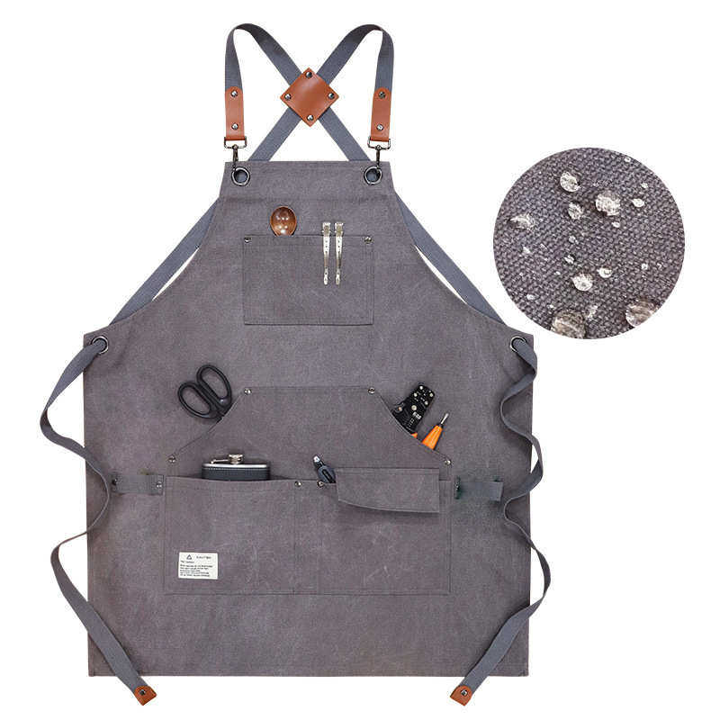 加厚帆布多口袋工匠园艺工作服围裙烧烤咖啡烘焙画画工具围裙,家庭/个人清洁工具,围裙套装,淘宝优惠券,粉丝福利购,淘宝优惠卷
