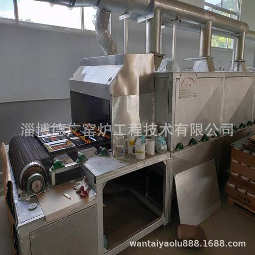 网带窑窑炉厂家非标设计6组温控陶瓷900度烤花炉玻璃660度彩烤