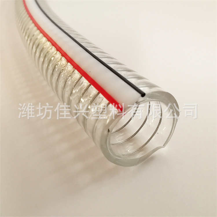 PVC钢丝增强塑料软管 耐温抗老化2寸机械配件输油排水灌溉管