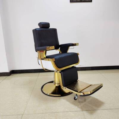 国外理发店专用复古油头大椅BarBer可放倒男士刮胡修容理发椅沙龙