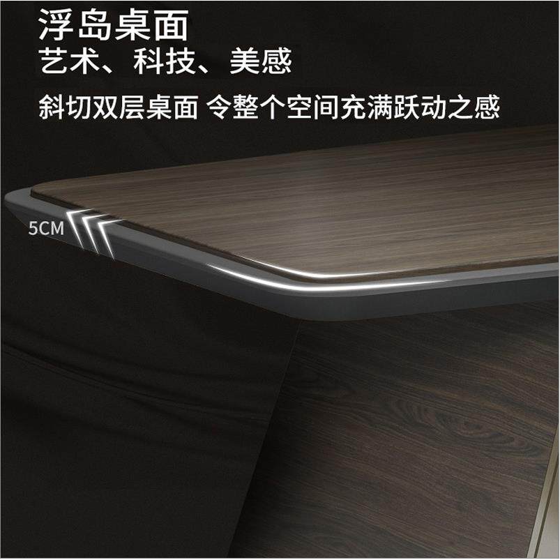 新款直销现代简约办公家具现代办公桌椅组合经理桌工业风主管桌单