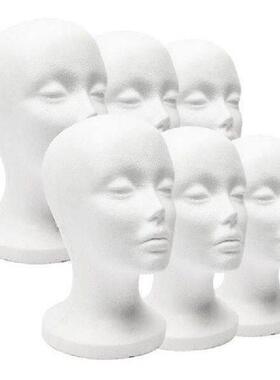 Foam Dummy Head Model Mannequin Head Female Male Hat
