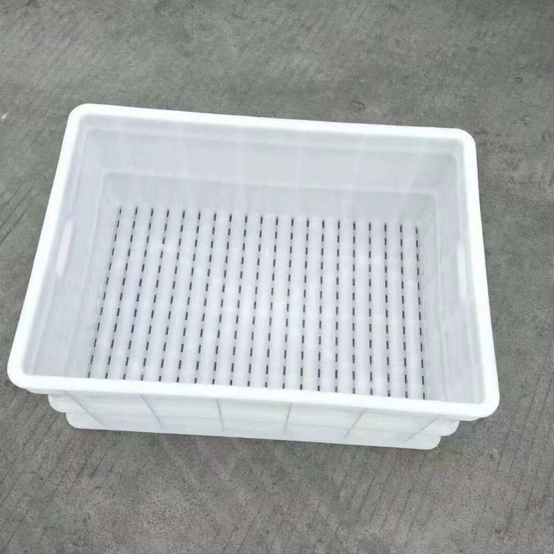 商用周转生产筐育苗波浪塑料豆芽加厚底培育专用大号机盘箱小号筐