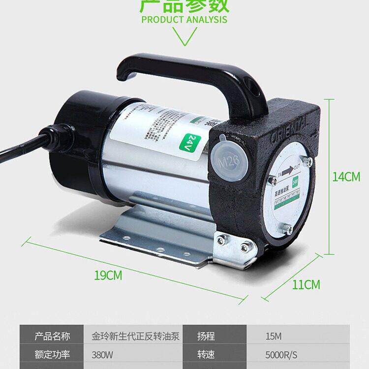 12V24V220V直流抽油泵 柴油机油泵电动抽油泵 电动油泵加油机