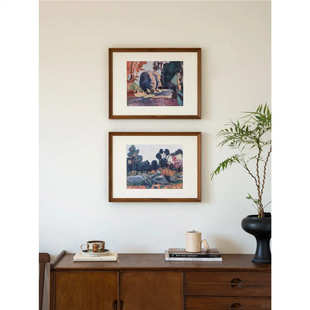 林间景色复古静谧简约风艺术感客厅装 饰画马蒂斯风景小众卧室挂画