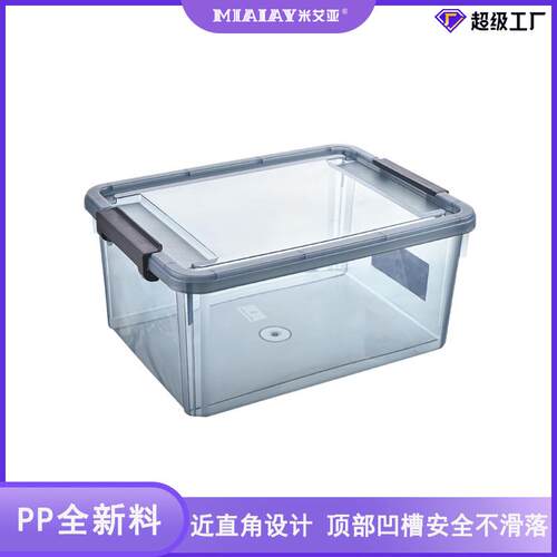 New, high-quality transparent sealed storage box. Dust-proof