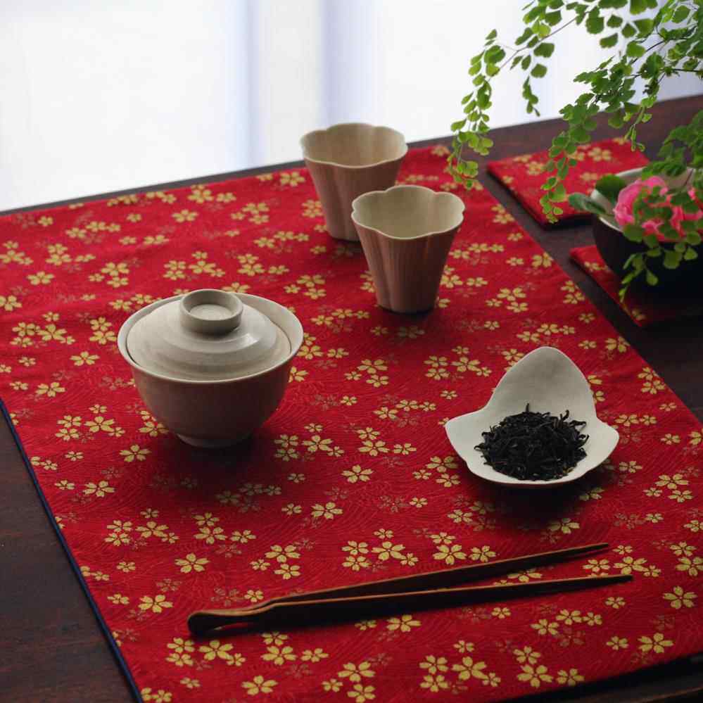 正品复古民族茶风日式古典禅意席锦茶布茶防水桌垫桌旗织桌布布艺