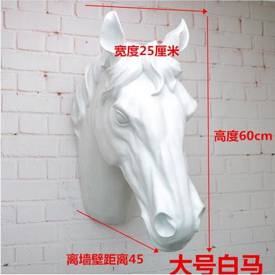 马头装饰 壁饰 墙上壁挂 欧式客厅墙饰玄关动物创意KTV挂件酒吧
