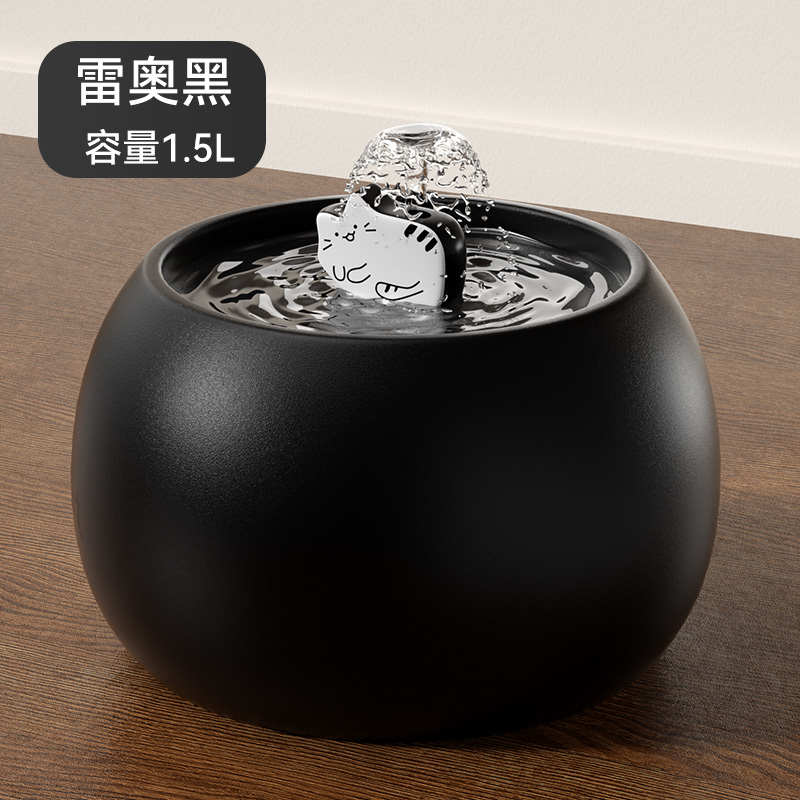 居家猫咪过滤器电动宠物饮水机新款陶瓷小活水水器循环卡通双色饮