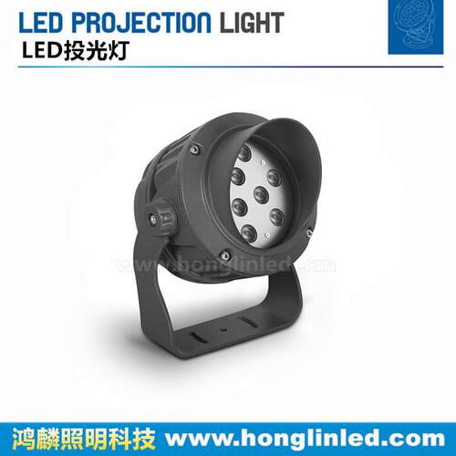 LED18W24W投光灯楼体外墙桥梁护栏投光灯户外铝材防水亮化投光灯