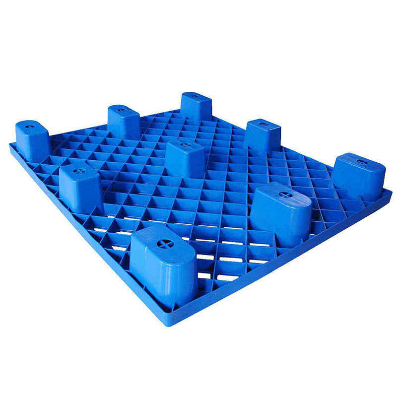 九脚网格重型托盘栈板 四面进叉塑料托盘仓库垫仓板垫脚板