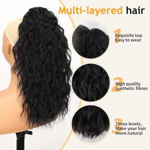 Curly Wigs Wig Braids Hair Afro Human Brazilian Cap