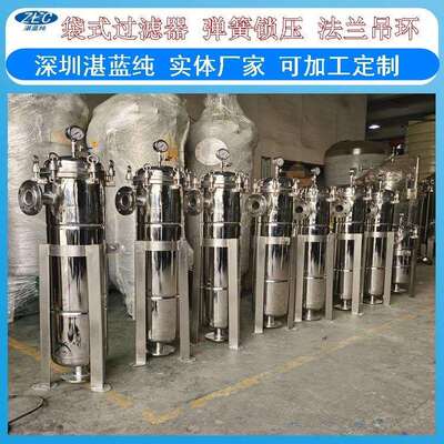 单袋YPL袋式滤器不过锈布钢式加压过滤袋式无袋纺过滤超滤微孔