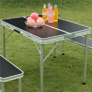 餐烧烤桌 15A露手营金野装 铝合户外可折叠桌椅套带长凳提便携DN