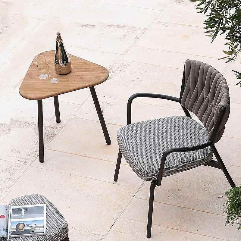 户外餐桌椅藤编简约室外庭院别墅阳台露天休闲酒店餐厅组合家具