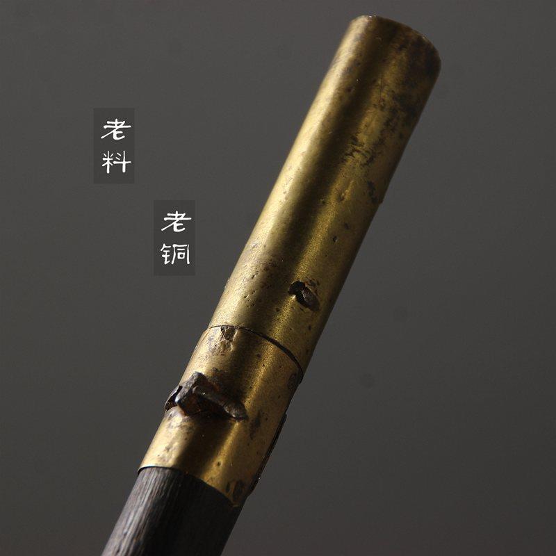 中式老称杆手柄铜叉壶壶盖叉老铁壶茶制夹茶铁道老物thc-908件茶