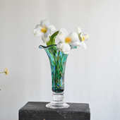 花瓶 热卖 轻奢风创意玻璃风灯花瓶水培花插 北欧简约风家居饰品