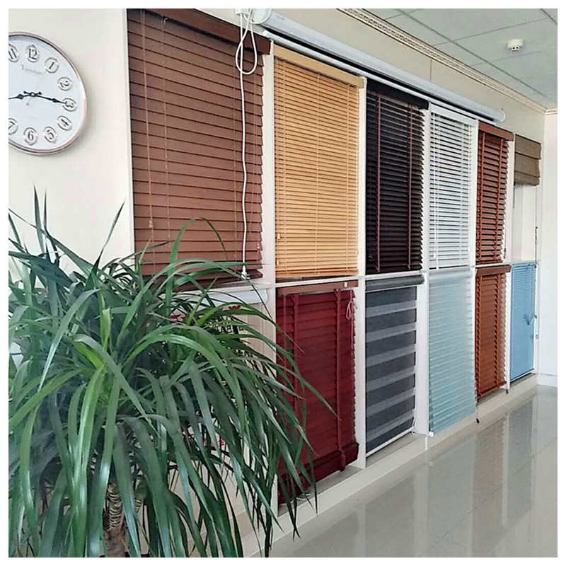 木百叶窗帘卷帘卫生间办公室客厅木质竹帘遮光防水透气酒店百叶帘