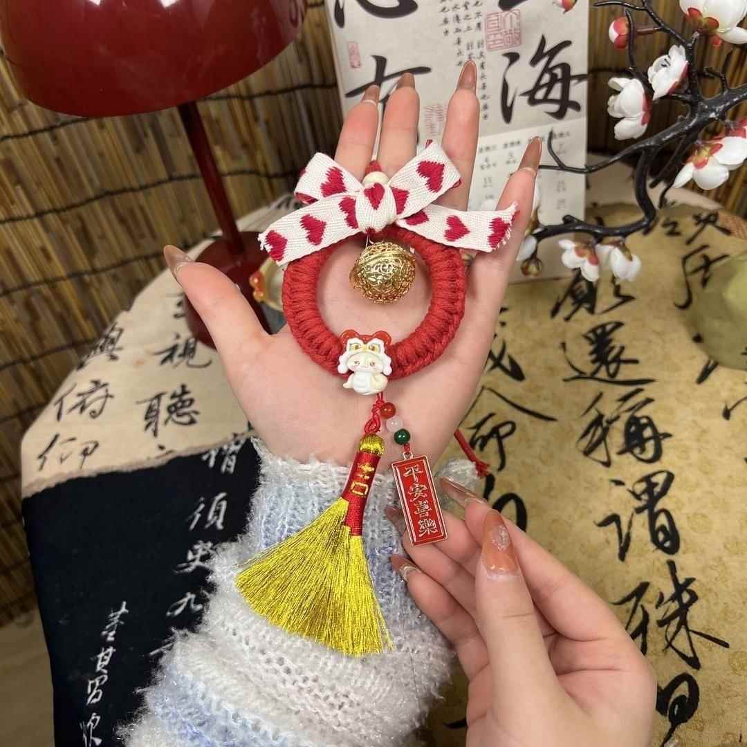 手工编织diy材料包小福蛇金色扫把自做送爸爸男友新年礼物材料包