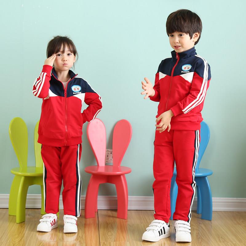 幼儿园园服春秋装小学生校服童装运动服套装儿童班服夏装纯棉老师
