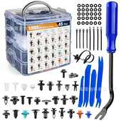 1045pcs汽车拆卸器固定夹铆钉汽车和盒装 保险杠卡扣紧固件挡泥板