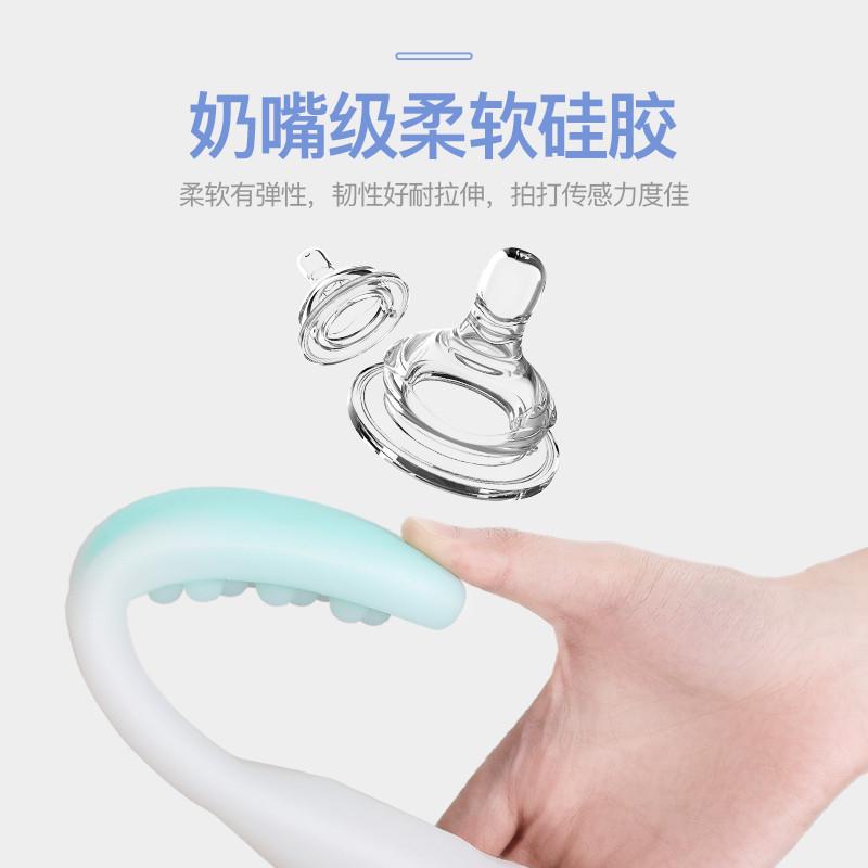 拍痧板加长加厚硅胶经络拍子养生拍打全身捶背器敲打锤家用拍沙板