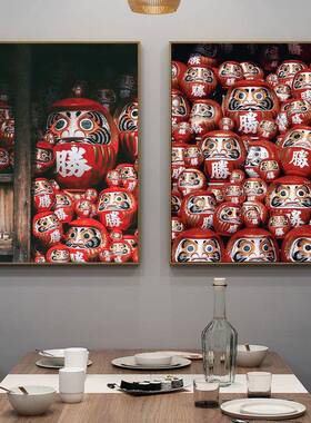 日式挂画 画日本料理店寿司店榻榻米饭厅浮世绘装饰画 画和风达摩