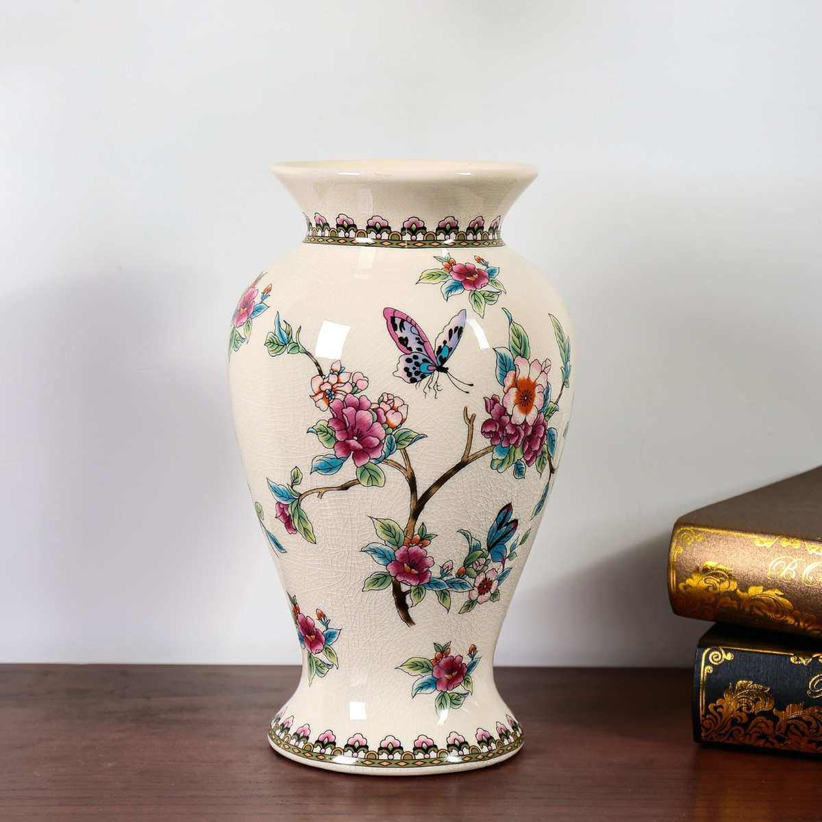 美式陶瓷花瓶复古青花瓷欧式客厅装饰插花轻奢中式大摆件,家居饰品,花瓶,淘宝优惠券,粉丝福利购,淘宝优惠卷