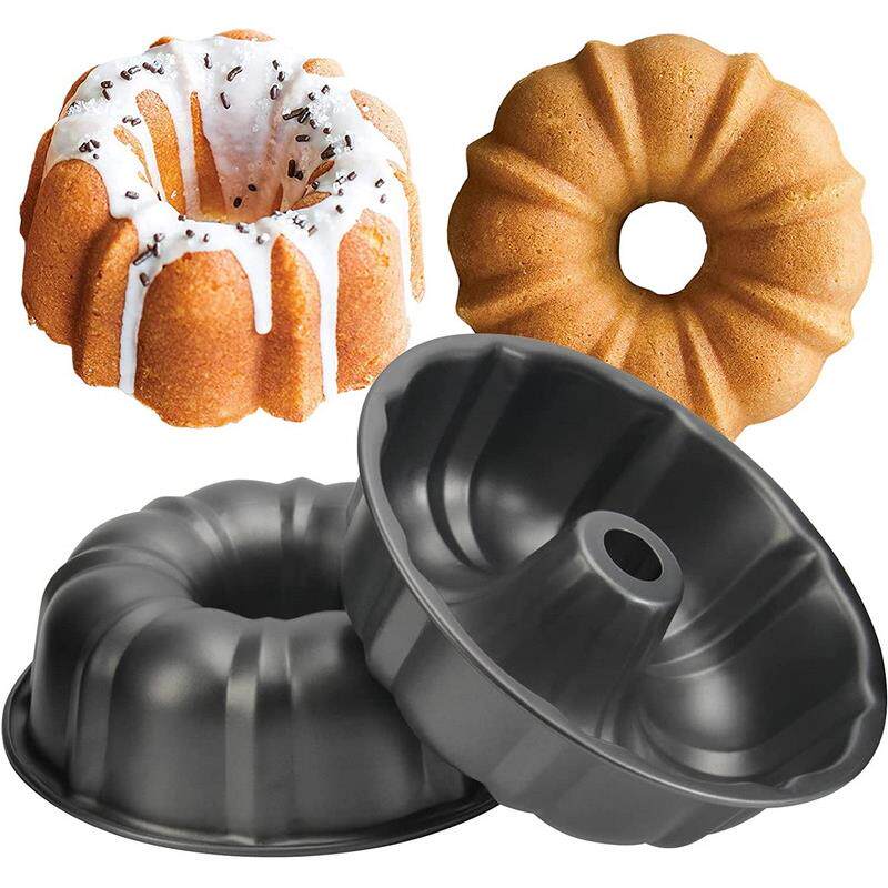 高档咕咕霍夫圆形戚风蛋糕模具烘焙烟囱萨瓦林南瓜不沾烤盘烤箱用