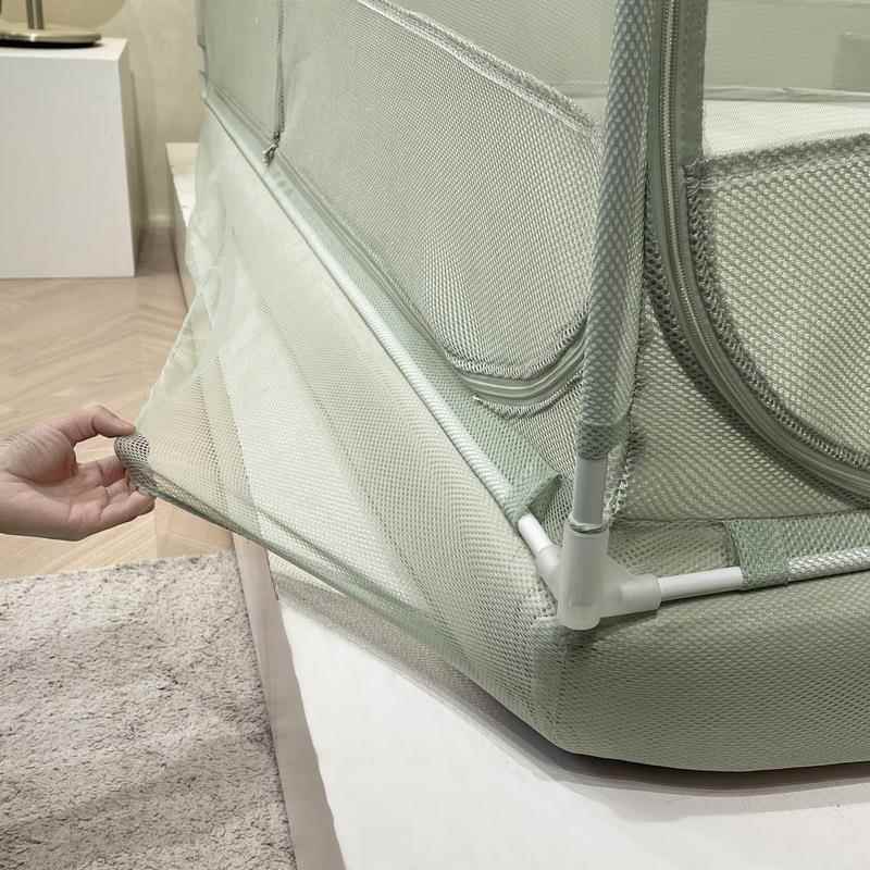 蒙新款拉链蚊帐三开门防掉床公风坐床式1.m5100022565.8米主双人