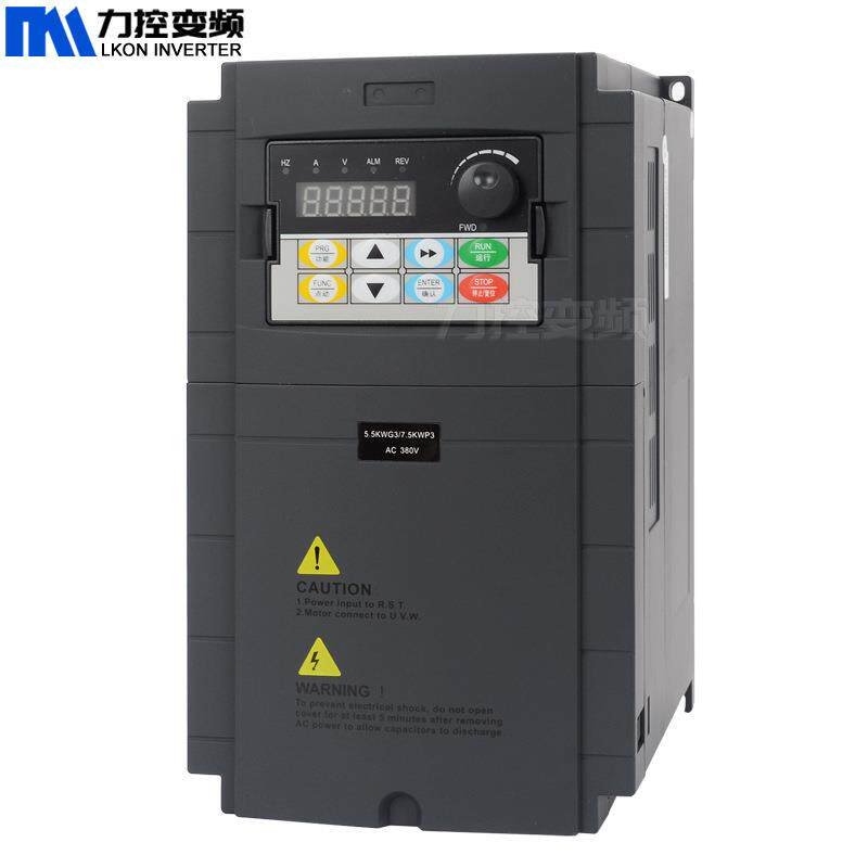 变频器4kw220v单进三出三相380V电机调速器英文界面风机水泵通用