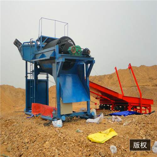 式大WHTJ-100型矿山砂金筛分设备双层筛金网滚动 水洗砂金设备 移