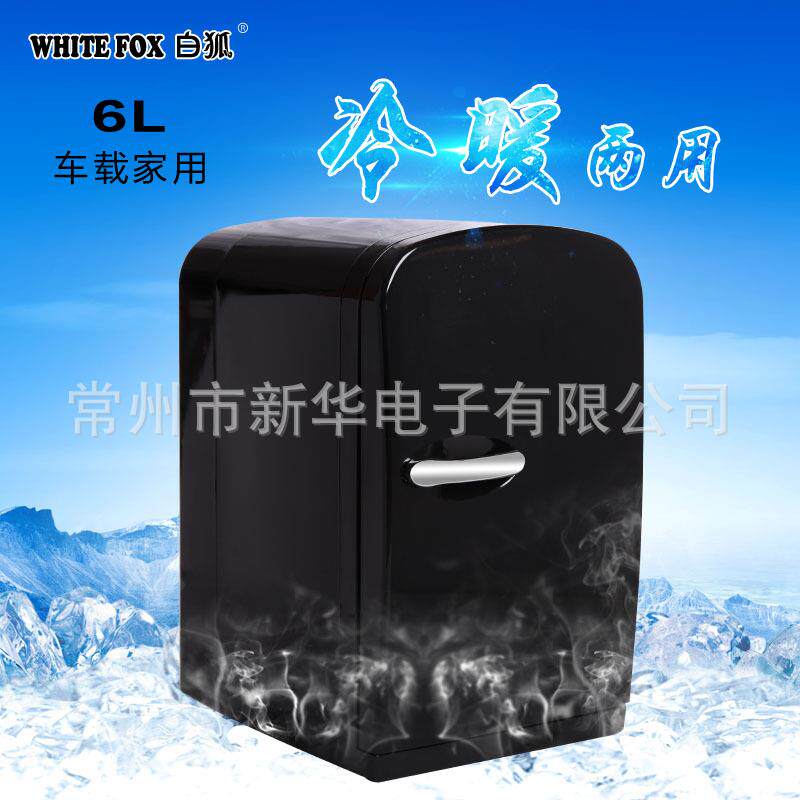 工厂供应6L迷你小冰箱,车载冰箱,咖啡机冰箱,可打孔