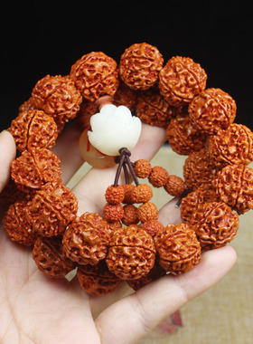 金刚菩提手串牛骨蜜蜡五瓣菩提子