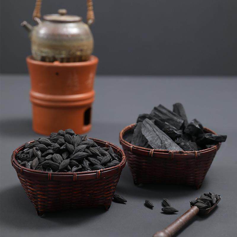 竹编小碳斗碳篓碳灰篓炭钵收纳筐龙眼乌榄橄榄碳煮茶道配件茶室
