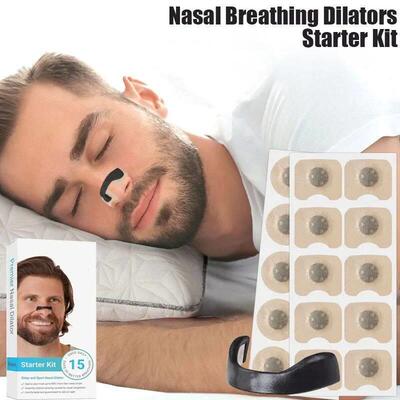 15Pairs Magnetic Nasal Strips Nasal Breathing Dilators Kits