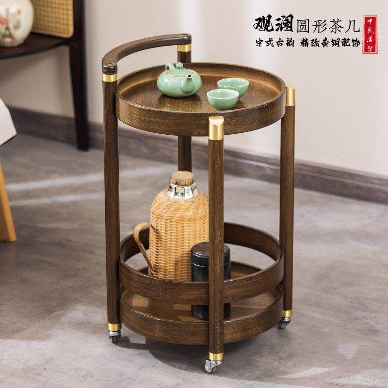 麻将桌茶几沙发边几可移动茶桌小推车置物架棋牌室打牌边桌茶水架
