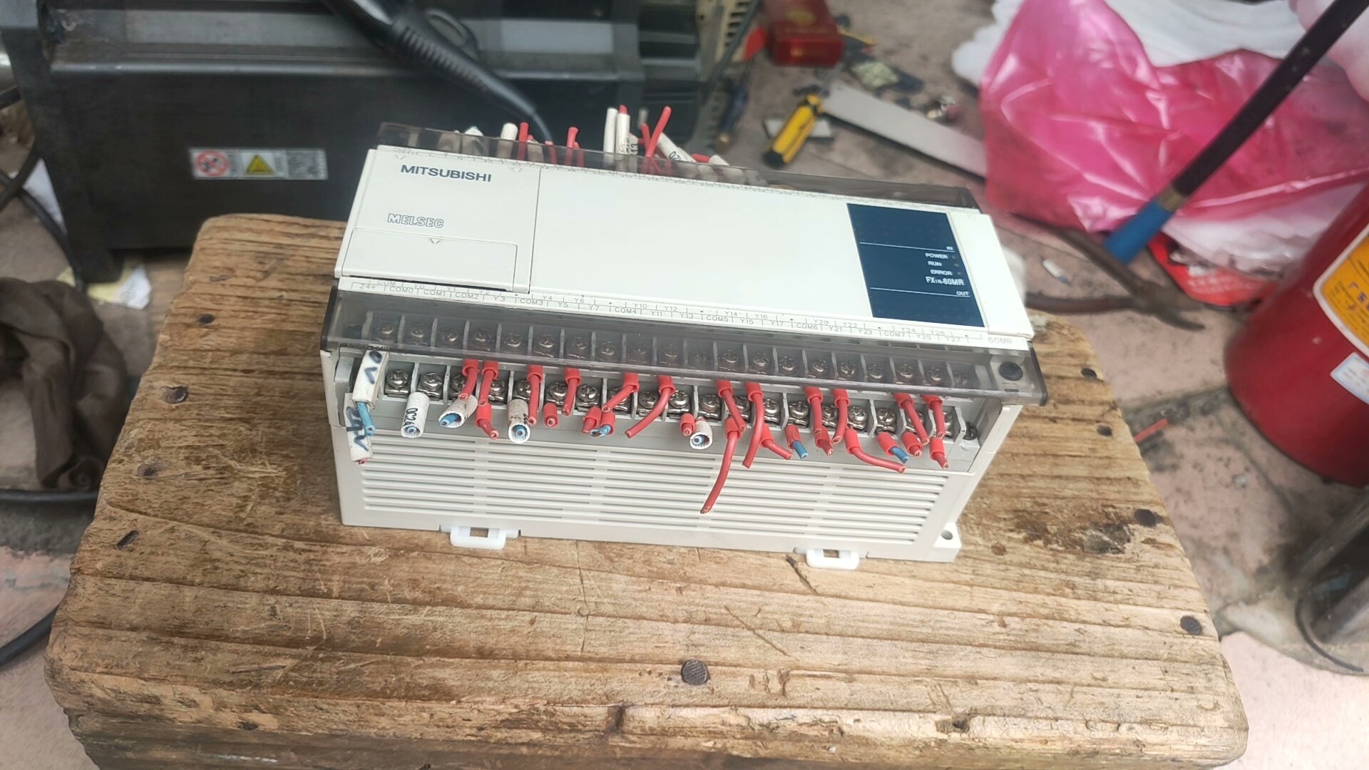 PLC三菱二手拆机 FX1N-60MT-001 原装正品实物