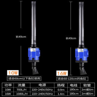 鱼缸换水吸粪器电动清洗清洁洗鱼缸洗沙器吸鱼屎吸便器抽水泵