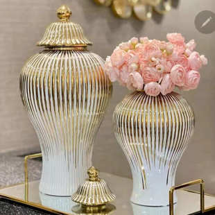 饰玄关艺术品 花瓶轻奢高档酒柜摆件客厅餐桌家居饰品电视柜高级装