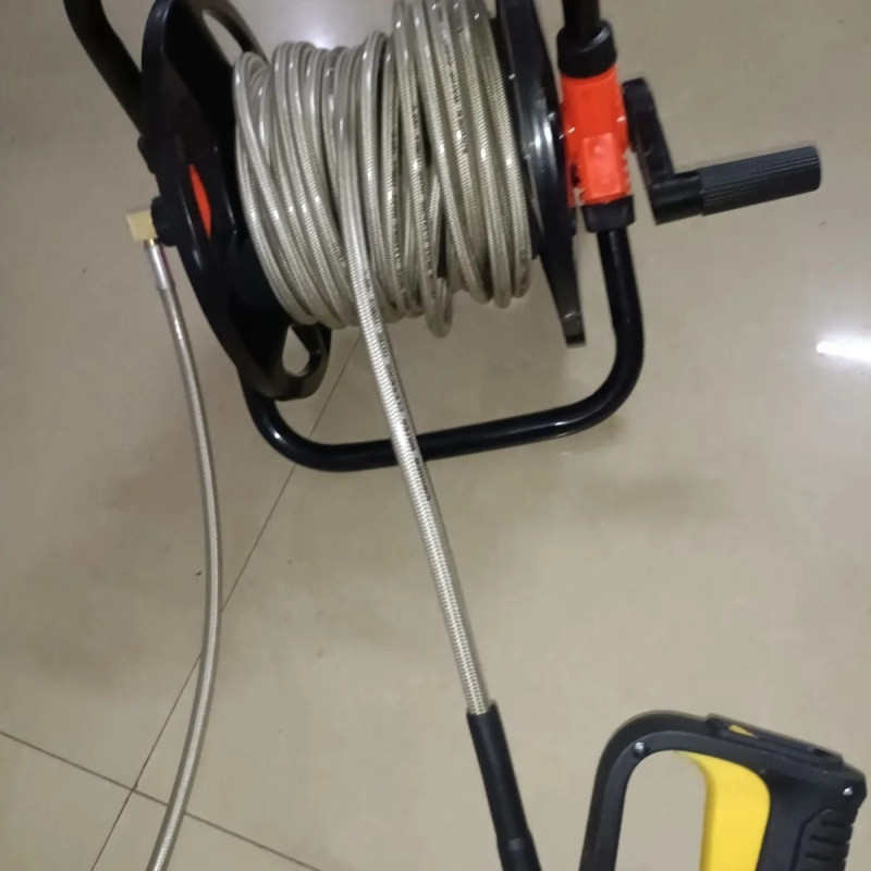 洗车机高压管便携式手摇卷管器管子收纳架收卷器卷盘器水管收卷盘