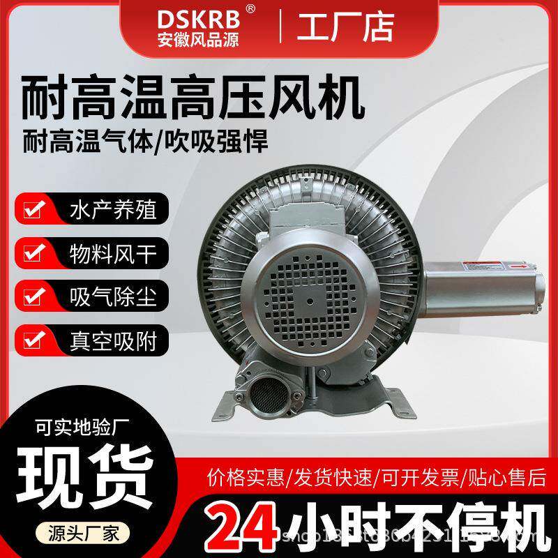 出口马来西亚海岸海鲜养殖污水曝气风机双叶轮4kw高压旋涡气泵
