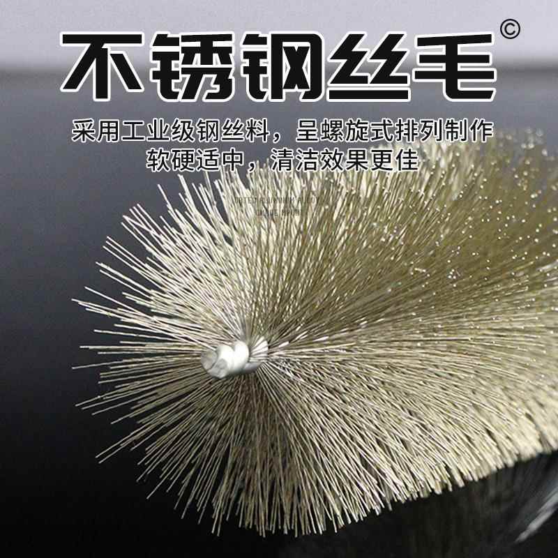 管道刷内孔钢丝刷带柄钢丝刷内孔除锈打磨不锈钢丝刷抛光去毛刺